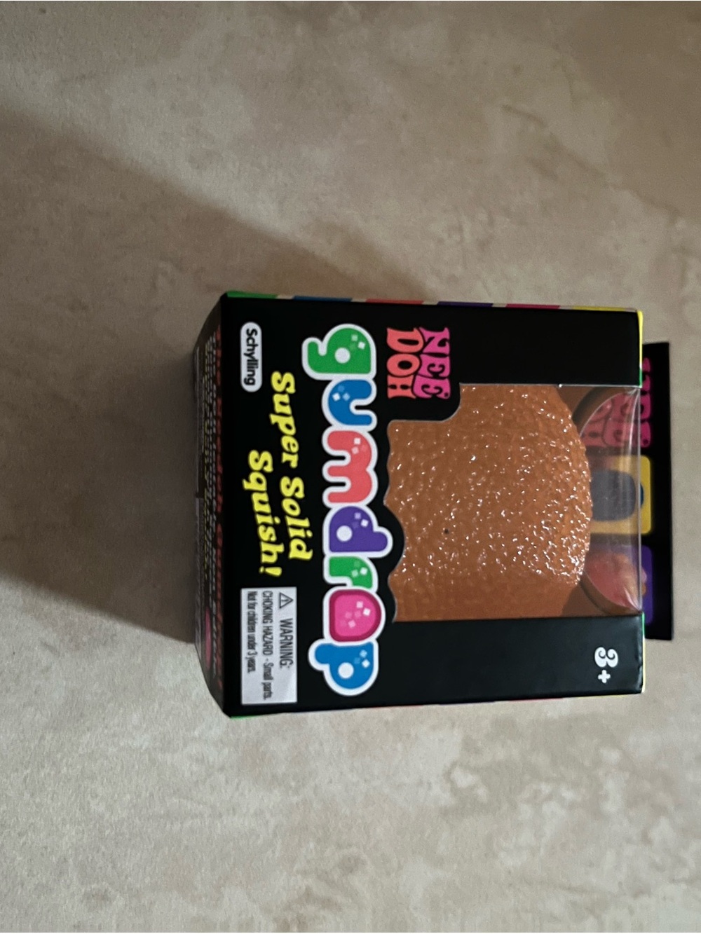 Nee Doh Gumdrop Super Solid Squish Toy - Orange